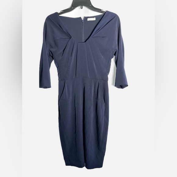 Whistles Navy Blue Dress - Picture 1 of 4
